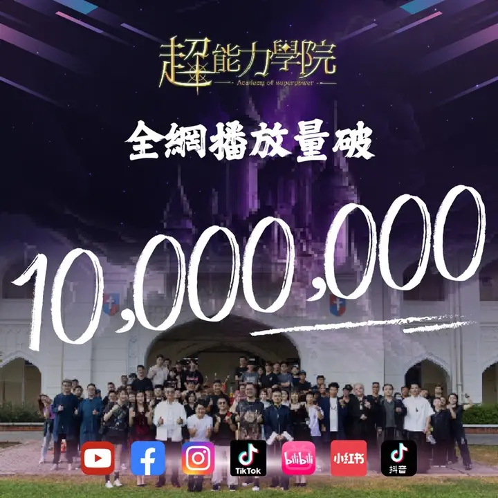 《超能力學院》全网播放量背书